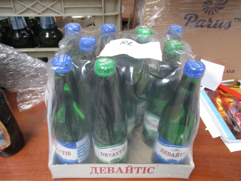 Вода "Девайтіс" (скляна пляшка) в кількості 13 шт - setam.net.ua