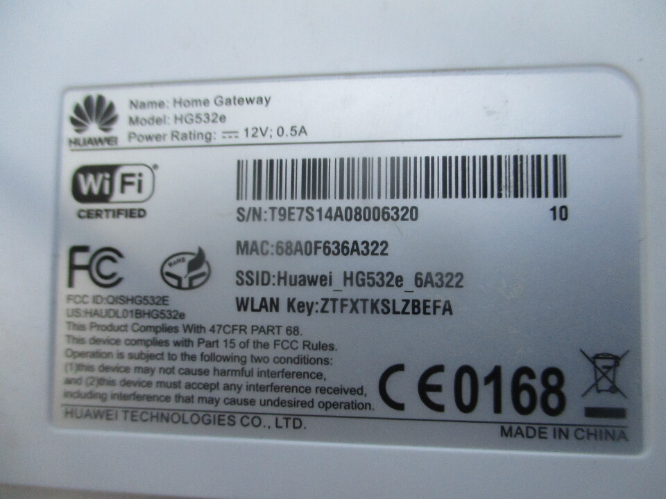 huawei hg532e