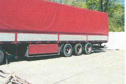 Напівпричіп CARDI 793-137, ДНЗ АХ3952ХХ, 1996 року випуску, № кузова: ZB3793B37HPS30846, червоного кольору