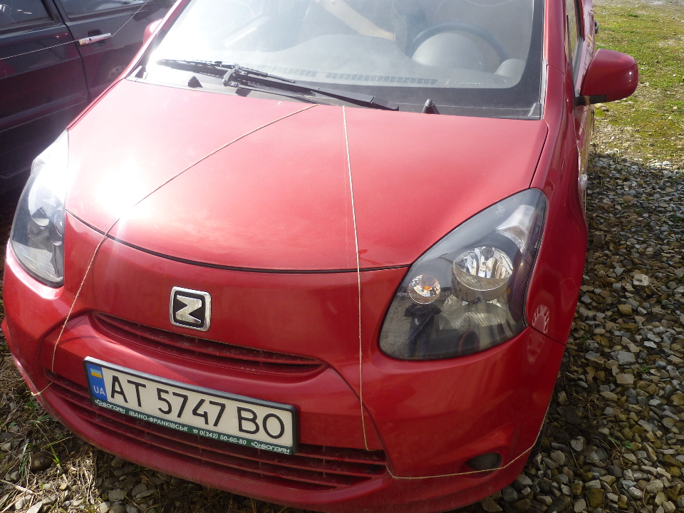 Автомобіль марки ZOTYE Z100, 2015 року випуску, ДНЗ: АТ 5747 ВО (номер кузова: LJ8A2A5C7G0000351)