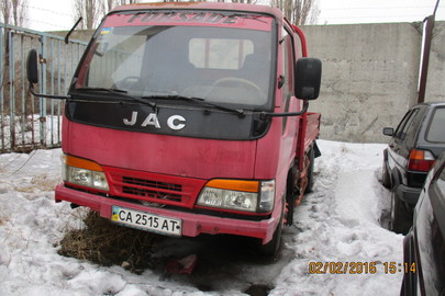 Вантажний автомобіль JAC HFC 1020K, № кузова 4J11KAAB686003610, ДНЗ: СА2515АТ, 2008 р.в, червоного кольору