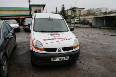Транспортний засіб Renault Kangoo, фургон малотонажний-В, №куз.VF1FC07AF32045408, №дв.К9К710С015512, рік випуску 2004, білого кольору, ДНЗ ВС8838ЕН
