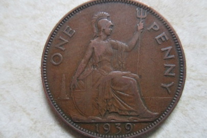 Монета "1 пенні", 1939 рік, 1 шт.
