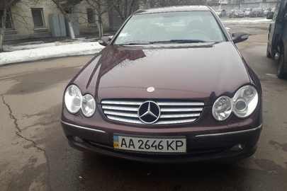 Транспортний засіб  MERCEDES - BENZ CLK 500, 2003 р.в., ДНЗ: АА2646KP, № кузову: WDB2093751F099118