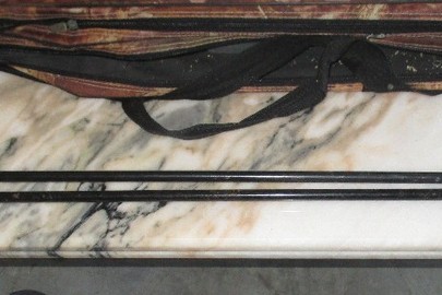 Підставка-рогач для спінінга - 2 шт., великий та малий, наявні сліди корозії, б/в