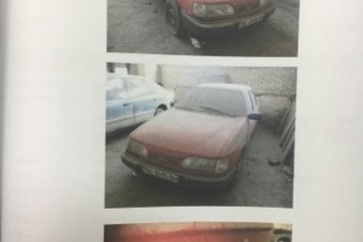 Автомобіль марки Ford Sierra 2.0, 1990 р.в., днз ВС3513ВН, куз.№ WF0AXXGBBFMS80163, бензин, червоного кольору, інвентарний № 525178