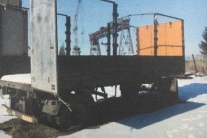Причеп бортовий -Е МАЗ 8378, 1996 р.в., днз ВС1871ХТ, інвентарний № 522216, зеленого кольору