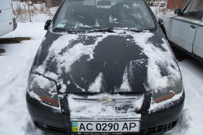 Автомобіль CHEVROLET AVEO SF48Y,  2008 р. в., ДНЗ АС0290АР, № кузова: KL1SF48YE8B227978