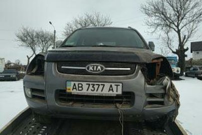 Автомобіль KIA SPORTAGE 2.01, 2008 року випуску, сірого кольору, № кузова U6YJE55258L021491, ДНЗ АВ7377АТ