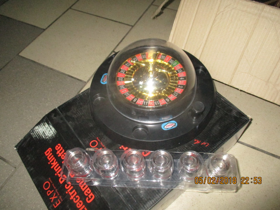 Рулетка з чарками, автоматична, 1 шт.