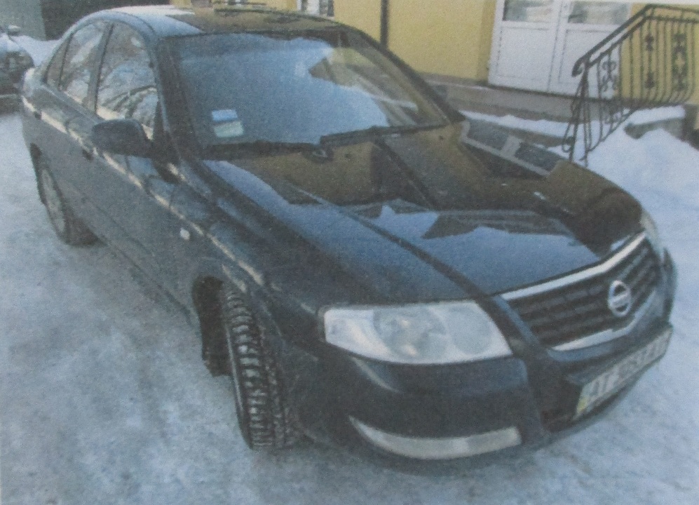 Транспортний засіб марки NISSAN Almera, 2006 року випуску, ДНЗ: АТ3053АІ, № куз. KNMCSHLAS6P627912, синього кольору, об'єм двигуна - 1597 см. куб., бензин