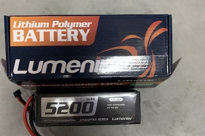 Аккумуляторна батарея з маркуванням Lumenier Lithium Polymer Battery 5200mAh 6 CELL 22.2V 120c discharge 115.44 WH - 11 шт, без ознак використання