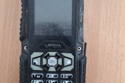 Конфісковане майно за рішенням суду: мобільний телефон SIGMA, model:X-treme, IT67, б/в
