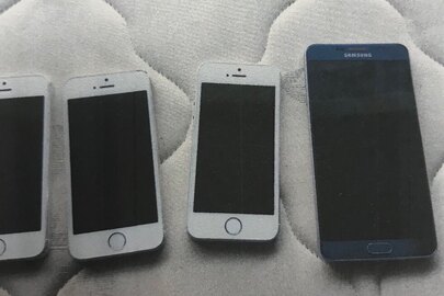 Мобільний телефон "APPLE iPhone 5S. 32Gb. model A1533", 1-шт. Мобільний телефон "APPLE iPhone 5S. 16Gb. model A1433", 1-шт. Мобільний телефон "APPLE iPhone 5S. 32Gb. model A1533", 1-шт. Мобільний телефон "Samsung Galaxy Note 5 Verizone 32 Gb", 1-шт.