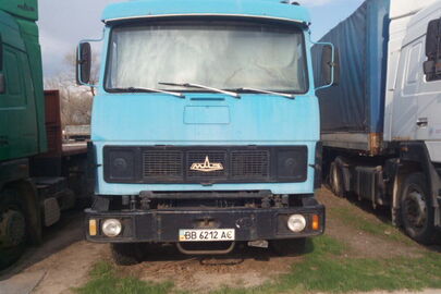 Вантажний автомобіль: МАЗ 64 227 (тягач), 1987 р.в., синього кольору, ДНЗ: ВВ6212АС, VIN:ХТМ64227600001295