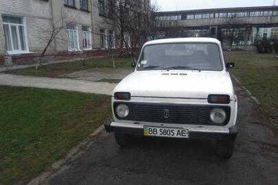 Легковий автомобіль: ВАЗ 2121, 1994 р.в., білого кольору, ДНЗ: ВВ5805АЕ, VIN: XTA212100R1074644