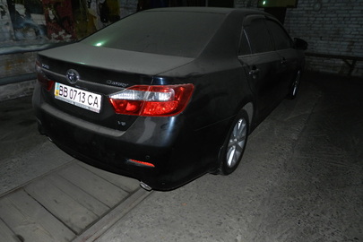 Легковий автомобіль: TOYOTA CAMRY, легковий (сєдан), 2011 р.в., чорного кольору,  ДНЗ: ВВ0713СА, VIN:JTNBKYFK703001201