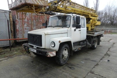 Ватажний автопідйомник: ГМ - G 3309-5 на шасі ГАЗ 3309 АП - 18 -10, (автопідйомник спеціальний), білого кольору, 2012 р.в., ДНЗ: ВВ9736СІ, VIN: Y69AP1810С0М11250