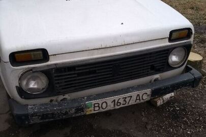 Автомобіль легковий універсал - В, ВАЗ 21213, 2005 року випуску, номерний знак ВО1637АС, номер кузова ХТА21213051770381, колір білий