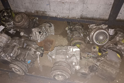 Запасні частини до авто: компресор кондиціонера в асортименті у загальній кількості 12 шт., бувше у використанні