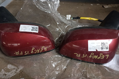 Запасні частини до авто: дзеркалo заднього виду в зборі з електроприводом (ліве та праве) до а/м SUBARU у кількості 2 шт., бувше у використанні