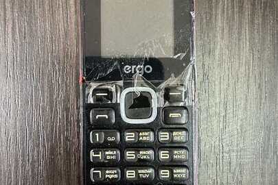 Мобільний телефон марки "Ergo" чорного кольору, 1 шт. б/в