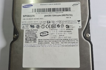 Жорсткий диск «Samsung» SPO822N 80 Gb, б/в, в робочому стані