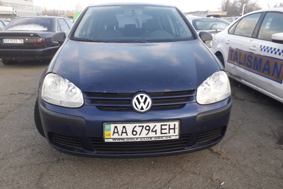 Транспортний засіб VOLKSWAGEN GOLF, 2007 року випуску, синього кольору, № шасі (кузова, рами): WVWZZZ1KZ8W071238, ДНЗ: АА6794ЕН