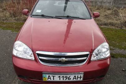 Автомобіль марки Chevrolet LACETTI NF 193, 2006 року випуску, ДНЗ: АТ1196АН (номер кузова: KL1NF193E6K362130)