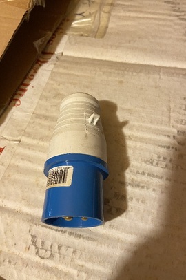 Вилка для подовжувача біло синього кольору, 21 штука, стан новий