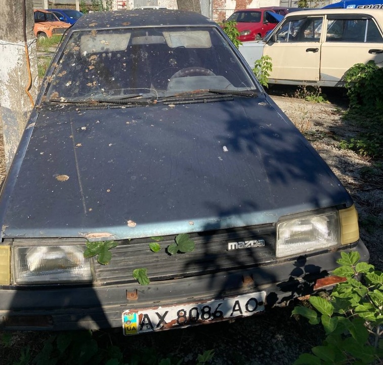 MAZDA 323, д.н.з. АХ8086АО, 1987 р.в., номер шасі (кузов, рама):JMZBF136200280714