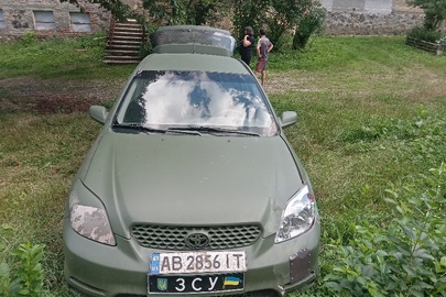 Транспортний засіб марки TOYOTA COROLLA, 2003 року випуску, ДНЗ АВ2856ІТ, номер кузова 2T1KR32E23C033486, зеленого кольору