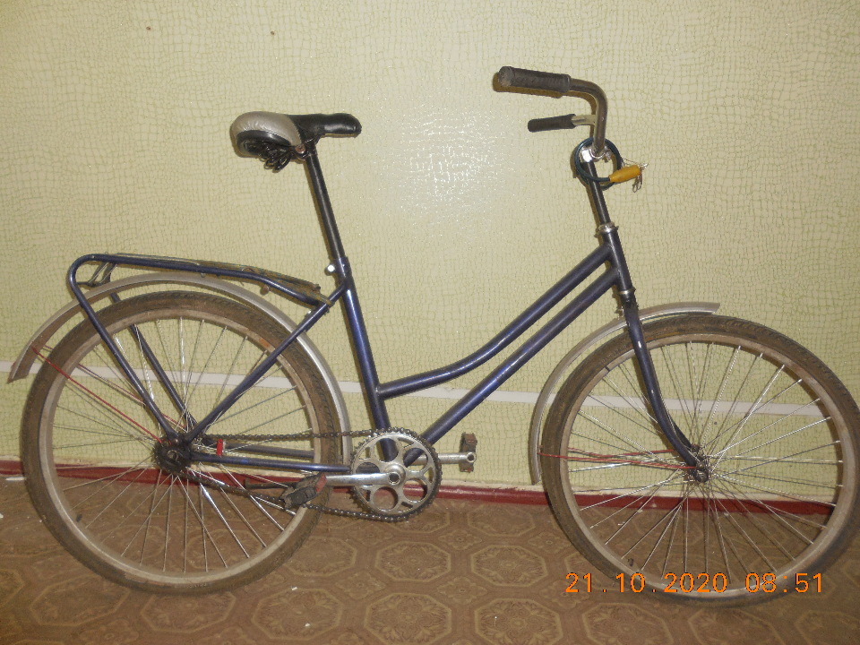 Велосипед жіночий синього кольору