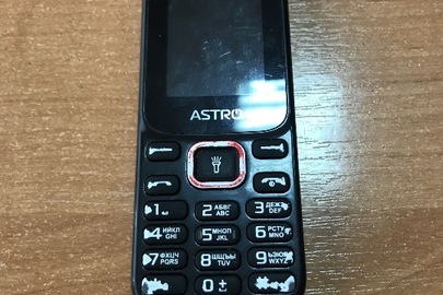 Мобільний телефон марки "ASTRO", чорного кольору, без наявного ІМЕІ, б/в