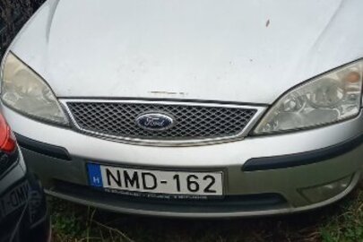Легковий автомобіль марки "FORD" моделі MONDEO реєстраційний номерний знак Угорщини NMD162, ідентифікаційний номер кузова:WF0WXXGBBW3S46049, рік виготовлення - 2003, об’єм двигуна 1998 см3, тип двигуна- дизель, колір сірий
