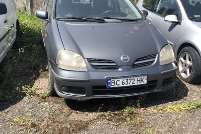 Автомобіль марки NISSAN ALMERA, 2003 року випуску, об`єм двигуна 2184 см.куб., дизель, реєстраційний номерний знак України ВС 6372 НК, сірого кольору, № кузова VSKTDAV10U0122581