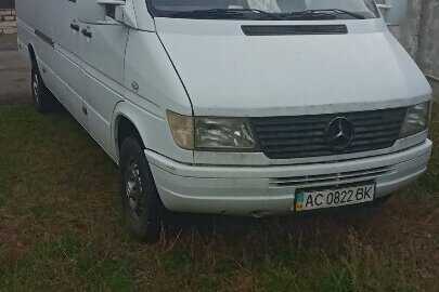 Транспортний засіб MERCEDES-BENZ SPRINTER 312D, реєстраційний номерний знак України АС0822ВК, кузов № WDB9034631Р680394, об`єм двигуна 2874 см3, тип двигуна дизельний, рік виготовлення 1997, колір білий