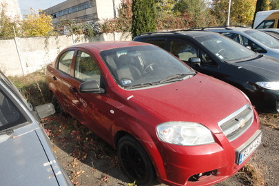 Легковий автомобіль CHEVROLET AVEO,VIN-код KL1SF69TJ8W015910, 2008 року випуску, тип двигуна- бензин, об’єм двигуна 1150 см. куб., реєстраційний номер RUH480, колір - червоний