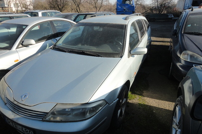 Легковий автомобіль марки  «RENAULT LAGUNA», рік випуску 2002, реєстраційний номер Угорщини RTF-480, VIN: VF1KG0N0525528542, тип двигуна бензин, об’єм двигуна 1998см.куб., колір сірий