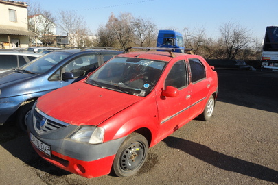 Легковий автомобіль марки DACIA LOGAN, реєстраційний номерний знак Румунії BH16DAP, кузов № UU1LSDAEH36069839, 2006 року випуску, об'єм двигуна 1390 см. куб., тип двигуна - бензин, червоного кольору