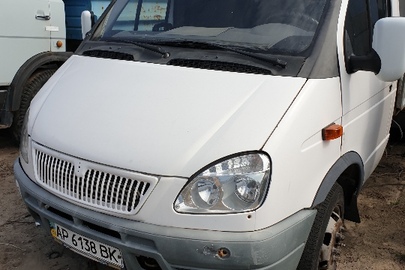 Вантажний автомобіль ГАЗ, модель 330202-414, державний номер АР6138ВК, 2008 року випуску, білого кольору, шасі (кузов, рама) №X9633020292356121