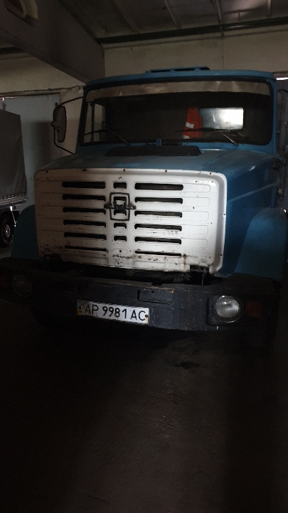 Вантажний автомобіль ЗІЛ-ММЗ, модель 45063, державний номер АР9981АС, 1994 року випуску, синього кольору, шасі (кузов, рама) №XTZ497420R3393684
