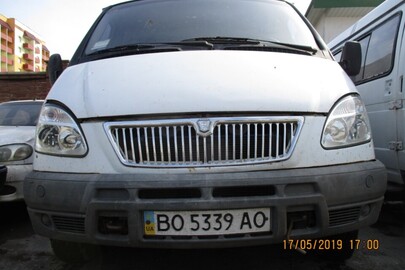 Вантажний автомобіль ГАЗ 33021 2445, білого кольору, 2003 року випуску, державний номер ВО5339АО, № кузову 33020030207174