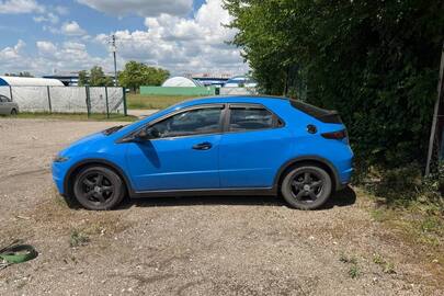 Транспортний засіб марки HONDA, модель CIVIC, VIN № SHHFK18407U001250, кузов № SHHFK18407U001250, рік випуску 2006, державний номер AE9615OH