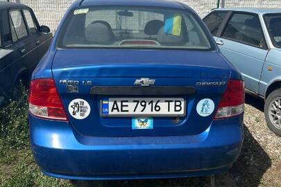 Транспортний засіб Chevrolet Aveo 2005 року випуску, ДНЗ АЕ7916ТВ, № кузову KL1SF69YE5B353106