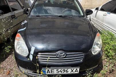 Автомобіль легковий HYUNDAI ACCENT, 2008 р.в. ДНЗ: AE5496XA, VIN: NLHCM41VP9Z139893