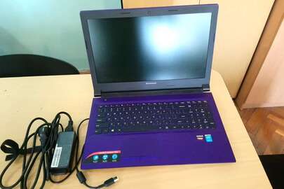 Ноутбук марки "Lenovo 80NJ" із серійним номером № МР09NL6S, фіолетового кольору