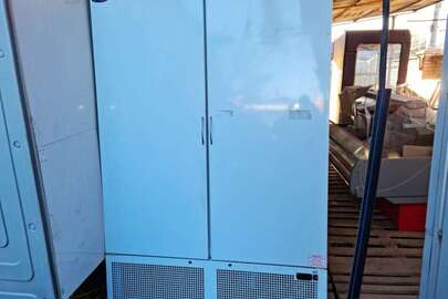 Холодильна шафа ТМ "Технохолод" найменування "Айстермо", модель "ШХС-0,8" розмірами: довжина 1200 мм, ширина 660 мм, висота 1850 мм, б/в