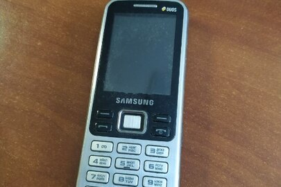 Мобільний телефон SAMSUNG DUOS, б/в, сірого кольору