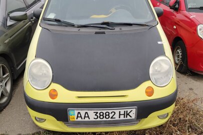 Автомобіль Daewoo Matiz, реєстраційний номер АА3882НК, VIN/номер шасі (кузова, рами): XWB4A11BV8A170900 легковий хетчбек, 2008 року випуску, колір жовтий